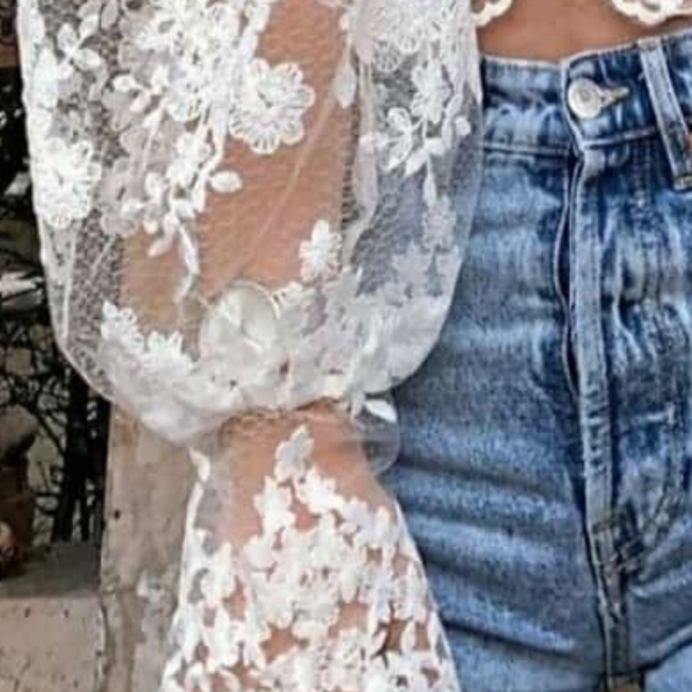 🎉HP🎉Lace Dainty😻Pussy Bow Blouse - Picture 7 of 7